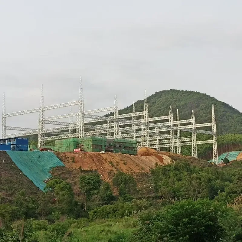 Електропреносна подстанция Стоманени конструкции